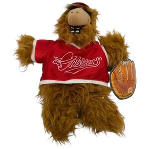 Vintage ALF Burger King Plush Toy Red Baseball Jersey 1986